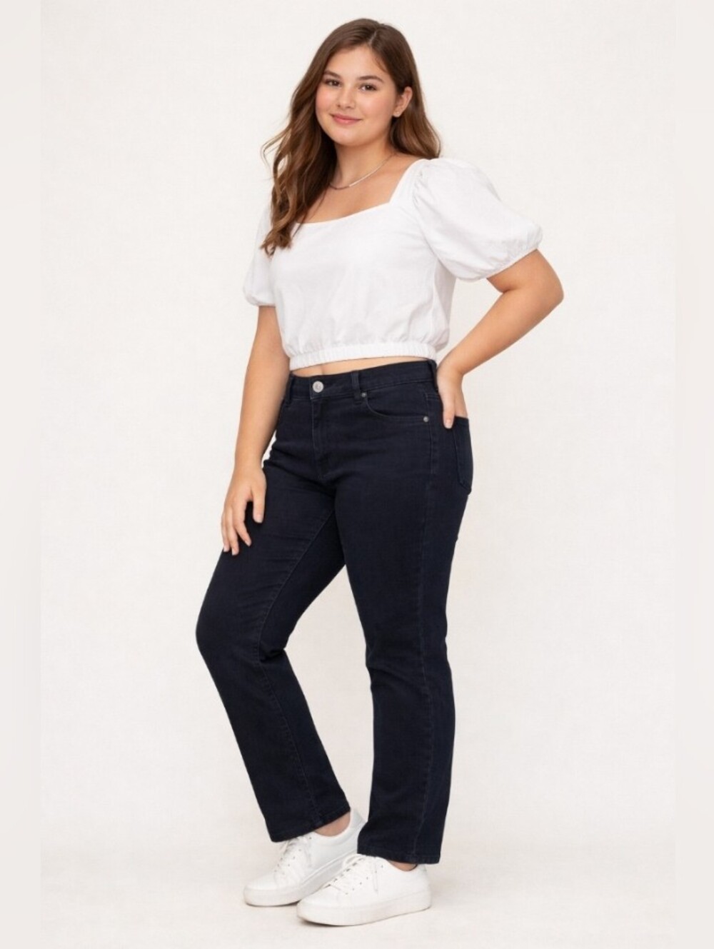 DKNY Stretch Straight Cut Jeans Girls Black 16
